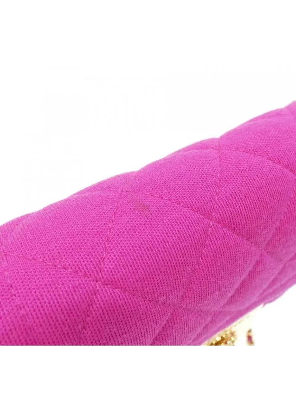 Chanel Shoulder Bag Canvas Gold - Picture 5 of 9